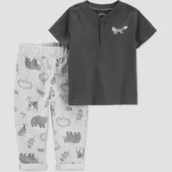 Carter's Just One You® Baby Boys' Critter Top & Bottom Set - Gray -Carter's Just One You®️ GUEST 003431a7 5d9f 48b8 92db 20acbd5ad0a4