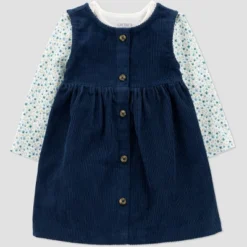Carter's Just One You® Baby Girls' 2pc Floral Jumper Set - Blue -Carter's Just One You®️ GUEST 01736b87 c9b6 4f55 91b5 3f9e82cc8c50