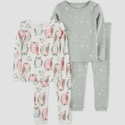 Carter's Just One You® Toddler Girls' Owls And Stars Long Sleeve Pajama Set - Green/Pink 7 Carter's Just One You® Toddler Girls' Owls And Stars Long Sleeve Pajama Set - Green/Pink -Carter's Just One You®️ GUEST 03236043 d71f 43dd 821c 9a08cbd77226