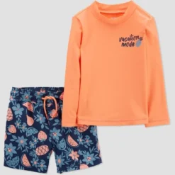 Carter's Just One You® Toddler Boys' 2pc Rash Guard Set - Blue -Carter's Just One You®️ GUEST 05754631 16d9 4782 bc33 715646aa5e98