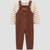 Carter's Just One You® Baby 2pc Thanksgiving Overalls Set - Brown -Carter's Just One You®️ GUEST 07447728 b1aa 49f5 bdf6 0f6b29c02580