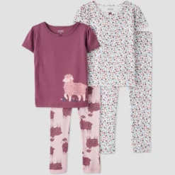 Carter's Just One You® Toddler Girls' Sheep And Ditsy Floral Short Sleeve Pajama Set - Purple 7 Carter's Just One You® Toddler Girls' Sheep And Ditsy Floral Short Sleeve Pajama Set - Purple -Carter's Just One You®️ GUEST 079759f2 b1ee 4cb1 9523 5b51d643ce3a