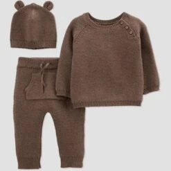 Carter's Just One You® Baby Boys' 3pc Sweater Top & Bottom Set - Brown -Carter's Just One You®️ GUEST 0a79588b 4864 406e b079 ccaa633e50ad