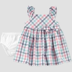 Carter's Just One You® Baby Girls' Plaid Dress - Pink/Blue -Carter's Just One You®️ GUEST 0c5b80c6 67ba 4324 99d0 742132e00101