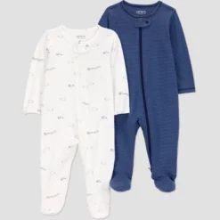 Carter's Just One You® Baby Boys' 2pk Airplanes Sleep N' Play - Navy Blue -Carter's Just One You®️ GUEST 109a6e63 1e28 498f b7d7 2f7659d21b44