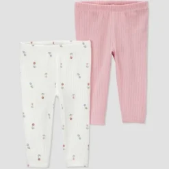 Carter's Just One You® Baby Girls' 2pk Pants - Pink/Ivory -Carter's Just One You®️ GUEST 19d9fa96 313e 498b ac1b ce5f2825aa5c