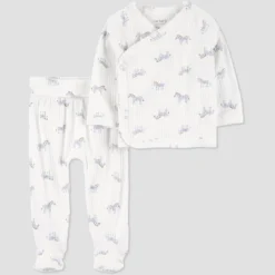 Carter's Just One You® Baby Boys' 2pc Zebra Cardigan Set - White -Carter's Just One You®️ GUEST 1ce6039b 8047 465e 9c62 7ad520e89c92