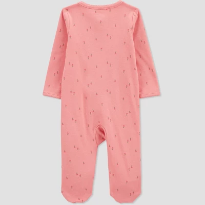 Carter's Just One You®️ Baby Girls' Floral Little Sister Sleep N' Play - Pink 4 Carter's Just One You®️ Baby Girls' Floral Little Sister Sleep N' Play - Pink - Image 2