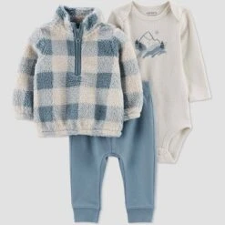 Carter's Just One You®️ Baby Boys' Plaid Sherpa Pullover & Bottom Set - Blue 11 Carter's Just One You®️ Baby Boys' Plaid Sherpa Pullover & Bottom Set - Blue -Carter's Just One You®️ GUEST 2ed6e75b ece7 4150 90cb ad8086b8f796
