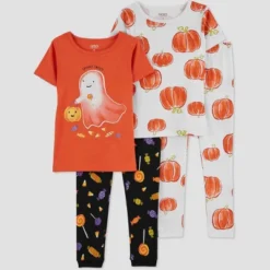 Carter's Just One You® Toddler Girls' Halloween Ghost Candy And Pumpkins Short Sleeve Pajama Set - Pink 7 Carter's Just One You® Toddler Girls' Halloween Ghost Candy And Pumpkins Short Sleeve Pajama Set - Pink -Carter's Just One You®️ GUEST 33ae6187 f288 444e 80b2 d025d991b61b