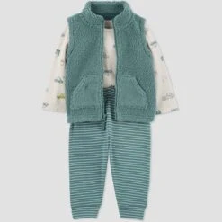 Carter's Just One You®️ Baby Boys' Vest & Bottom Set - Green