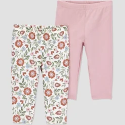 Carter's Just One You® Baby Girls' 2pk Floral Pants - Pink -Carter's Just One You®️ GUEST 396ea3f6 a325 4882 a935 37ac64a4ba62