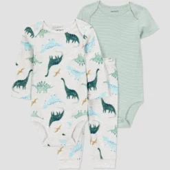 Carter's Just One You® Baby Boys' 3pc Dinosaur Bodysuit Set - Green -Carter's Just One You®️ GUEST 3e447d9c 9330 43bb 9bc2 1f3283dfbb7e