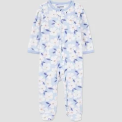 Carter's Just One You® Baby Girls' Floral Printed Sleep N' Play - Blue -Carter's Just One You®️ GUEST 42ad32ee 0f28 4523 9410 0b95f02186c4