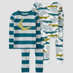 Carter's Just One You® Toddler Boys' Gators And Rhinos Long Sleeve Pajama Set - Gray/Teal Blue 7 Carter's Just One You® Toddler Boys' Gators And Rhinos Long Sleeve Pajama Set - Gray/Teal Blue -Carter's Just One You®️ GUEST 4a5b22b9 b1cc 420c a5d5 e4bd500825c5
