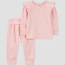 Carter's Just One You® Baby Girls' 2pc Textured Knit Top & Bottom Set - Pink -Carter's Just One You®️ GUEST 517c43d9 bb06 4b86 8fd5 f527307835c9