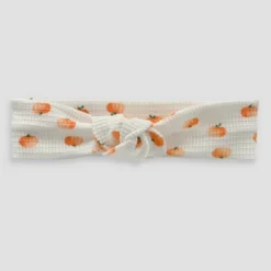 Carter's Just One You Baby Girls' Halloween Pumpkins Headwrap - Cream