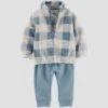 Carter's Just One You®️ Baby Boys' Plaid Sherpa Pullover & Bottom Set - Blue 2 Carter's Just One You®️ Baby Boys' Plaid Sherpa Pullover & Bottom Set - Blue -Carter's Just One You®️ GUEST 56fb2646 e5f4 484d bd64 ccf6e2f0bf2f