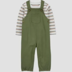 Carter's Just One You® Baby Boys' Striped Undershirt & Bottom Set - Green -Carter's Just One You®️ GUEST 6206c255 8343 4512 a588 8db2f787dfea