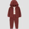 Carter's Just One You® Baby Boys' 3pc Thermal Wilderness Animals Sweatshirt & Pants Set - Brown -Carter's Just One You®️ GUEST 6906e2b8 02a2 4ebe 863a 30b7083e8f86