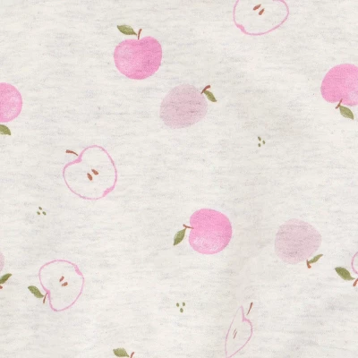 Carter's Just One You® Baby Girls' 4pc Apple Top & Bottom Set - Gray/Pink 5 Carter's Just One You® Baby Girls' 4pc Apple Top & Bottom Set - Gray/Pink - Image 3