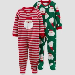 Carter's Just One You® Toddler Striped Santa Fleece Footed Pajama Set -Carter's Just One You®️ GUEST 6e4656c6 90ed 4adf 9d1d 201f181a4b6b