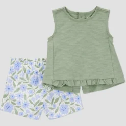 Carter's Just One You® Baby Girls' Floral Top & Bottom Set - Green/Blue 7 Carter's Just One You® Baby Girls' Floral Top & Bottom Set - Green/Blue -Carter's Just One You®️ GUEST 6e7644cb 388f 41c8 8cab d8b462d5e523