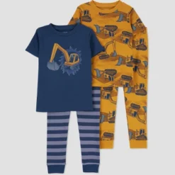 Carter's Just One You® Toddler Boys' Bulldozers Short Sleeve Pajama Set - Navy Blue -Carter's Just One You®️ GUEST 79201895 0754 4408 a835 de19d847605b