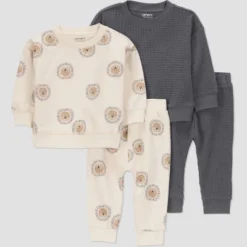 Carter's Just One You® Baby Boys' 4pc Lion Top & Bottom Set - Gray/Brown -Carter's Just One You®️ GUEST 7c783659 e312 42c2 bb6b 215c6c6ac651