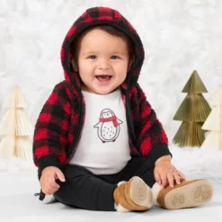 Carter's Just One You®️ Baby Boys' Buffalo Checkered Sherpa Top & Bottom Set -Carter's Just One You®️ GUEST 81bf5ebf 6e9b 442e b9aa f19628b71983