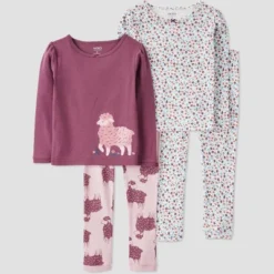 Carter's Just One You® Toddler Girls' Sheep And Ditsy Floral Long Sleeve Pajama Set - Purple 7 Carter's Just One You® Toddler Girls' Sheep And Ditsy Floral Long Sleeve Pajama Set - Purple -Carter's Just One You®️ GUEST 82a24884 6b61 4276 8e5c 8b38b972bfa1
