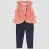 Carter's Just One You® Baby Girls' Sherpa Vest & Bodysuit - Pink -Carter's Just One You®️ GUEST 86d64959 0fcf 4e2c a8c3 580b83613143