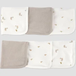 Carter's Just One You®️ Baby Duck Washcloth - Gray: Cotton Terry Animal Print 9"x9" -Carter's Just One You®️ GUEST 8a37c9f7 e3e0 4ea5 a77b 56a3b60b3f65