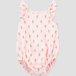 Carter's Just One You® Baby Girls' Pineapple Textured Romper - Pink -Carter's Just One You®️ GUEST 8b85ea20 4445 46cb ae6d 3b1ad43d49c3