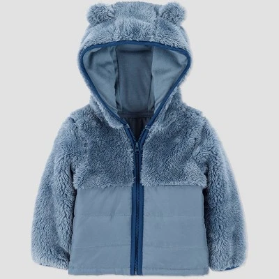 Carter's Just One You® Baby Boys' Puffer Jacket - Blue 6 Carter's Just One You® Baby Boys' Puffer Jacket - Blue - Image 4