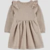 Carter's Just One You®️ Baby Girls' Cozy Heather Dress With Tights Set