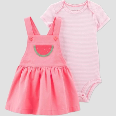 Carter's Just One You® Baby Girls' Watermelon Skirtall - Pink 7 Carter's Just One You® Baby Girls' Watermelon Skirtall - Pink - Image 5
