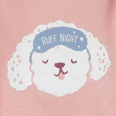 Carter's Just One You® Toddler Girls' Poodle And Puppies Long Sleeve Pajama Set - Pink 4 Carter's Just One You® Toddler Girls' Poodle And Puppies Long Sleeve Pajama Set - Pink - Image 2