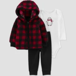 Carter's Just One You®️ Baby Boys' Buffalo Checkered Sherpa Top & Bottom Set -Carter's Just One You®️ GUEST 9d4bbd25 eade 4379 b472 54c2f8252247