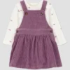 Carter's Just One You® Baby Girls' 2pc Overalls Dress Set - Plum -Carter's Just One You®️ GUEST 9e98b44c 6c52 441e 8c57 00359330b19c