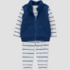 Carter's Just One You® Baby Boys' 3pc Vest & Pants Set - Blue