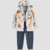 Carter's Just One You® Baby Boys' Safari Cotton Cardigan & Bodysuit - Gray -Carter's Just One You®️ GUEST a841f3d3 711d 4a60 bcae d50e923649c2