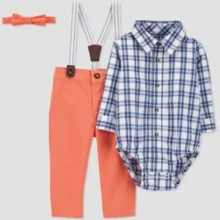 Carter's Just One You® Toddler Boys' Gingham Top & Bottom Set - Coral -Carter's Just One You®️ GUEST b199b672 6954 4ef1 8cd7 d6f4c0d14c44