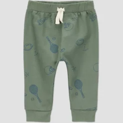 Carter's Just One You® Baby Boys' 4pc "Sports" Top & Bottom Set - Navy Blue/Green