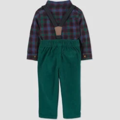 Carter's Just One You®️ Baby Boys' Plaid Top & Bottom Set - Green