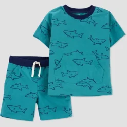 Carter's Just One You® Toddler Boys' Shark Top & Bottom Set - Blue -Carter's Just One You®️ GUEST c12c3eff d299 4bcc b016 d2e70d6dcee5
