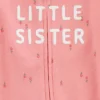 Carter's Just One You®️ Baby Girls' Floral Little Sister Sleep N' Play - Pink