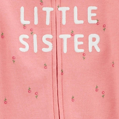 Carter's Just One You®️ Baby Girls' Floral Little Sister Sleep N' Play - Pink 3 Carter's Just One You®️ Baby Girls' Floral Little Sister Sleep N' Play - Pink