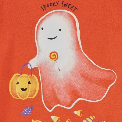 Carter's Just One You® Toddler Girls' Halloween Ghost Candy And Pumpkins Short Sleeve Pajama Set - Pink 3 Carter's Just One You® Toddler Girls' Halloween Ghost Candy And Pumpkins Short Sleeve Pajama Set - Pink
