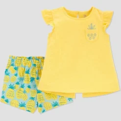Carter's Just One You® Toddler Girls' Pineapple Top & Bottom Set - Yellow -Carter's Just One You®️ GUEST d0b19b23 6cfd 4266 ab0d 3e7c9394fcb4